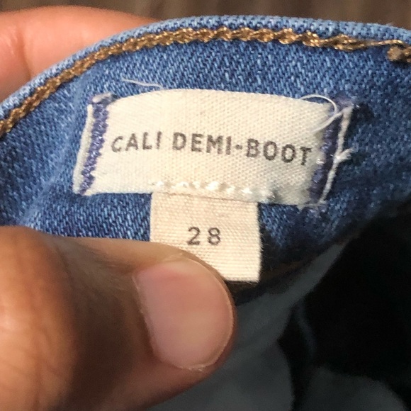 Madewell Jeans Women's 28 Cali Demi Boot High Rise Stretchy in Fleetwood Wash - Picture 3 of 8